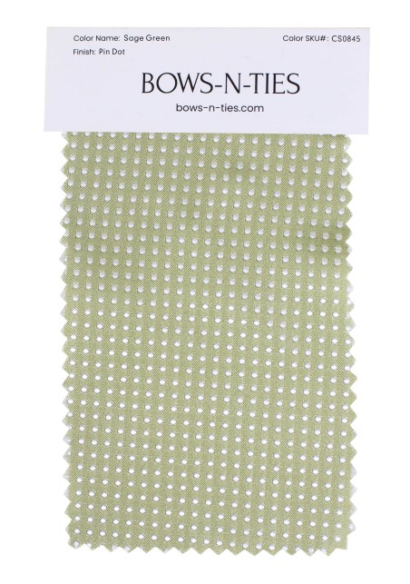 Pin Dot Fabric Swatch - Sage Green
