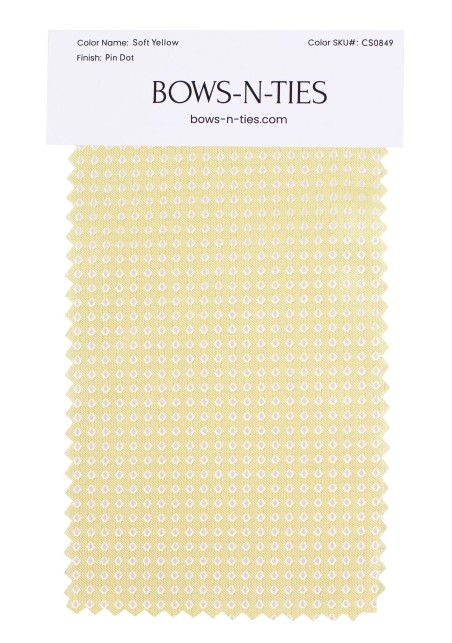 Pin Dot Fabric Swatch - Soft Yellow