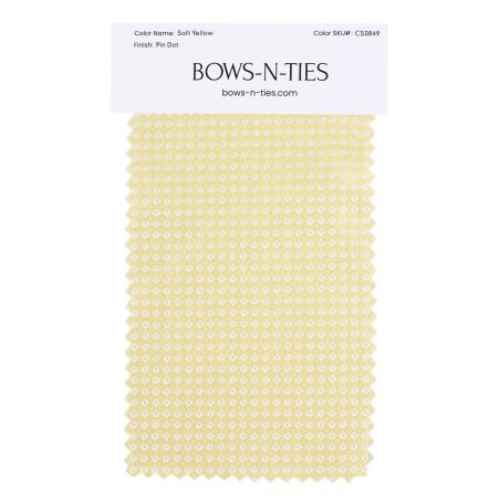 Pin Dot Fabric Swatch - Soft Yellow