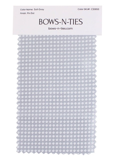 Pin Dot Fabric Swatch - Soft Gray