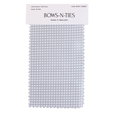 Pin Dot Fabric Swatch - Soft Gray