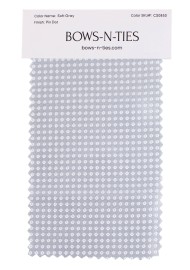 Pin Dot Fabric Swatch - Soft Gray