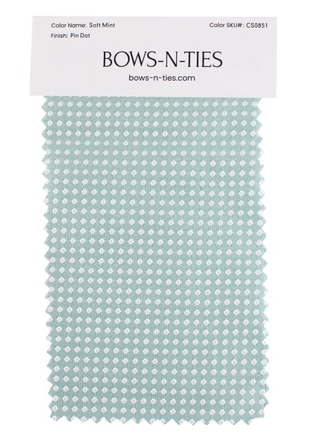 Pin Dot Fabric Swatch - Soft Mint