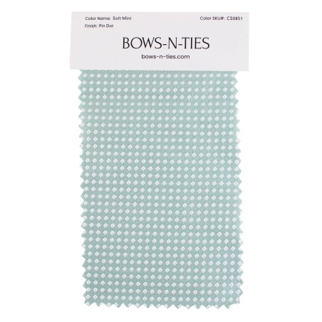 Pin Dot Fabric Swatch - Soft Mint