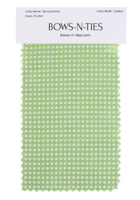 Pin Dot Fabric Swatch - Spring Green