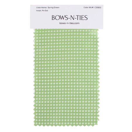 Pin Dot Fabric Swatch - Spring Green