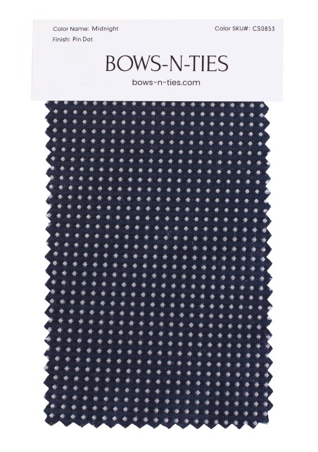 Pin Dot Fabric Swatch - Midnight