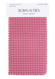 Pin Dot Fabric Swatch - Dark Coral