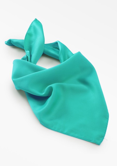 Ladies Satin Scarf in Mermaid Green