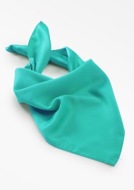 Ladies Satin Scarf in Mermaid Green