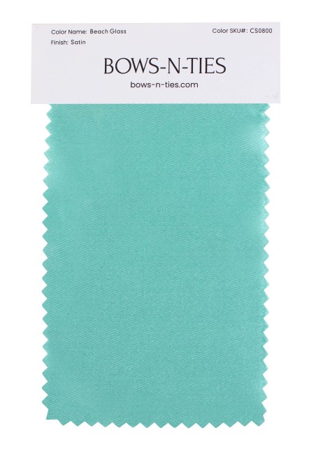 Satin Fabric Swatch - Beach Glass