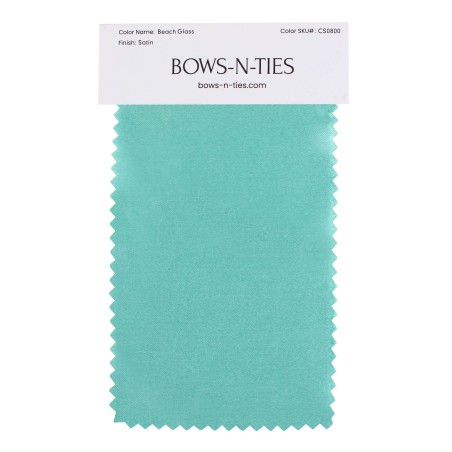 Satin Fabric Swatch - Beach Glass