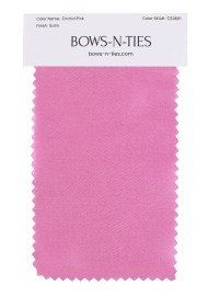 Satin Fabric Swatch - Orchid Pink