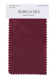 Satin Fabric Swatch - Claret