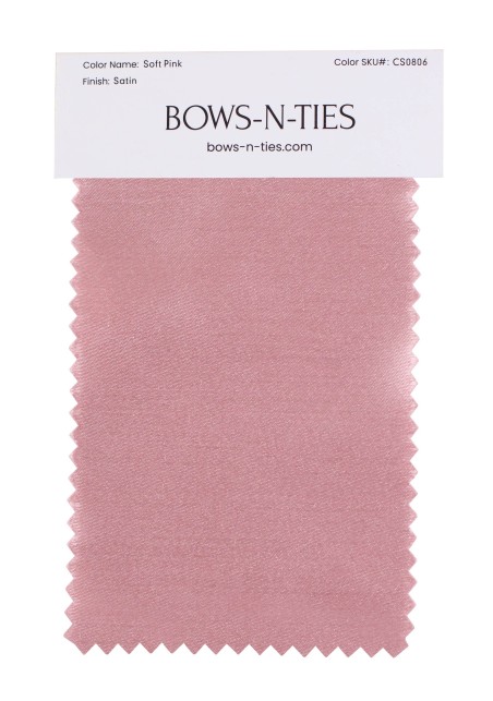 Satin Fabric Swatch - Soft Pink