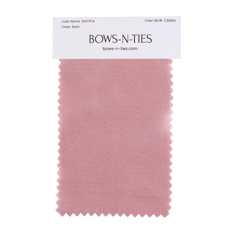 Satin Fabric Swatch - Soft Pink