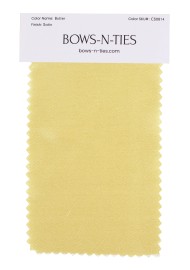 Satin Fabric Swatch - Butter
