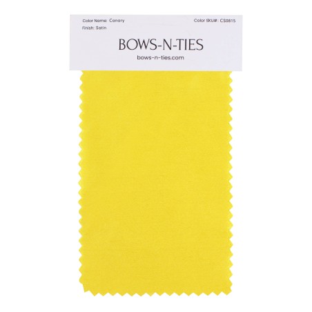 Satin Fabric Swatch - Canary
