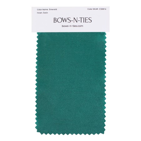Satin Fabric Swatch - Emerald