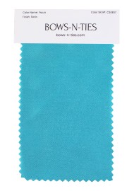 Satin Fabric Swatch - Aqua