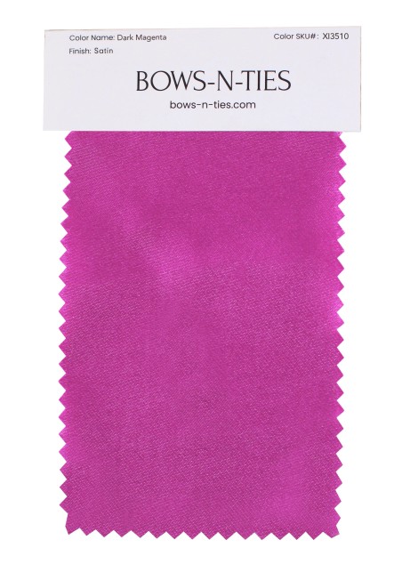 Satin Fabric Swatch - Dark Magenta