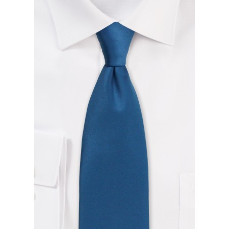 Satin Tie in Teal