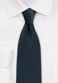 Formal Satin Tie in Charcoal