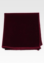 Burgundy Red Velvet Pocket Square