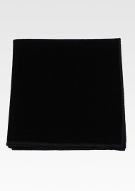 Sold Black Velvet Pocket Square