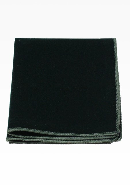 Hunter Green Velvet Pocket Square