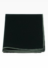 Hunter Green Velvet Pocket Square