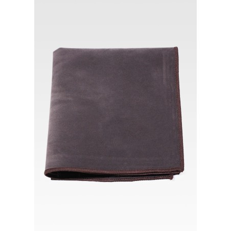 Charcoal Gray Velvet Pocket Square
