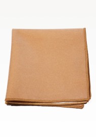 Camel Colored Velvet Pocket Square