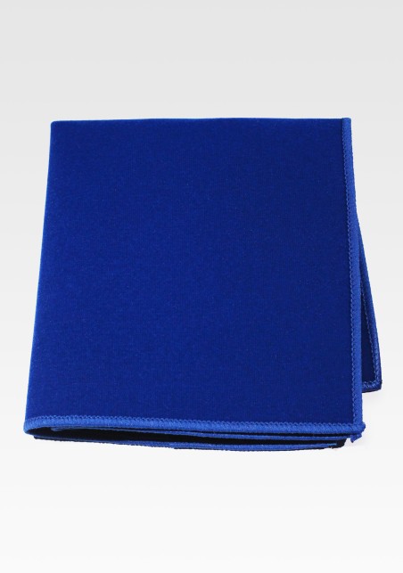 Royal Blue Velvet Pocket Square