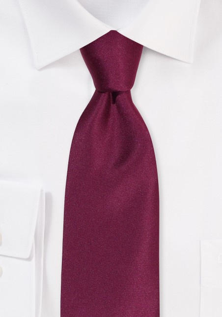 Satin Tie in Sangria
