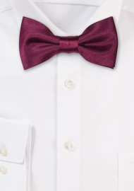 Satin Kids Bow Tie in Sangria