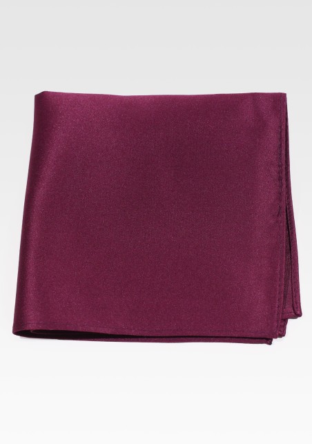 Solid Pocket Hanky in Sangria