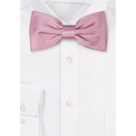 Solid Quartz Colored Satin Bowtie