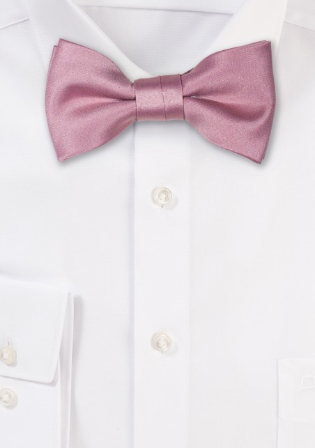 Satin Kids Bow Tie in Quartz
