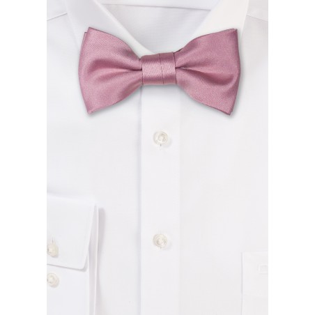 Satin Kids Bow Tie in Quartz