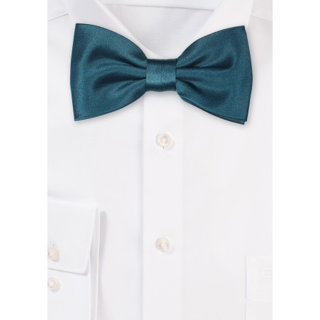 Solid Gem Colored Satin Bowtie