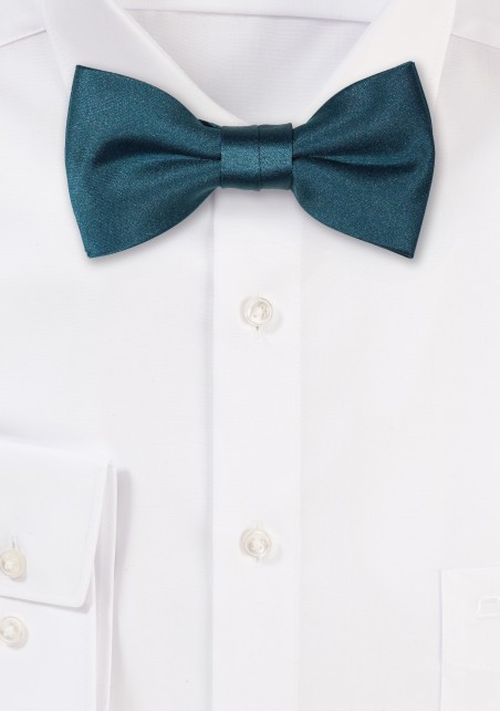 Satin Kids Bow Tie in Gem