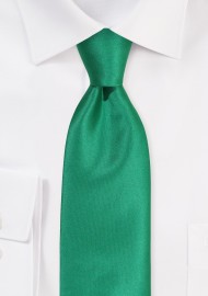 Satin Tie in Emerald Green