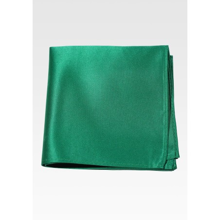 Solid Pocket Hanky in Emerald Green