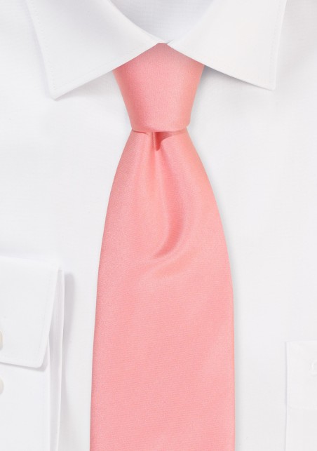 Boys Tie in Bellini Pink