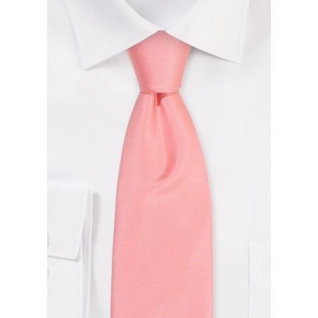 Boys Tie in Bellini Pink
