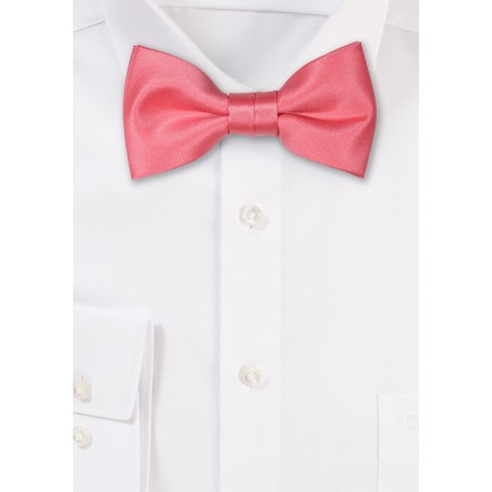 Satin Kids Bow Tie in Parfait