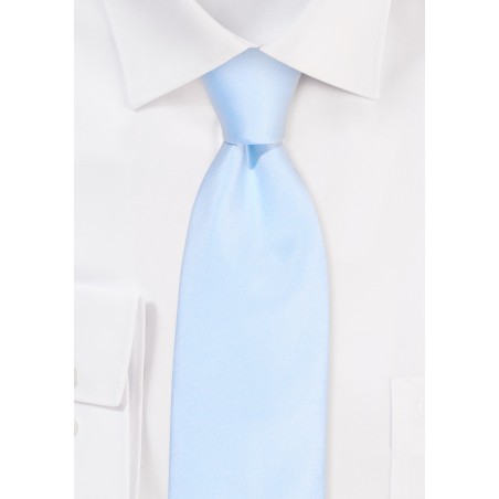 Satin Tie in Ice Blue