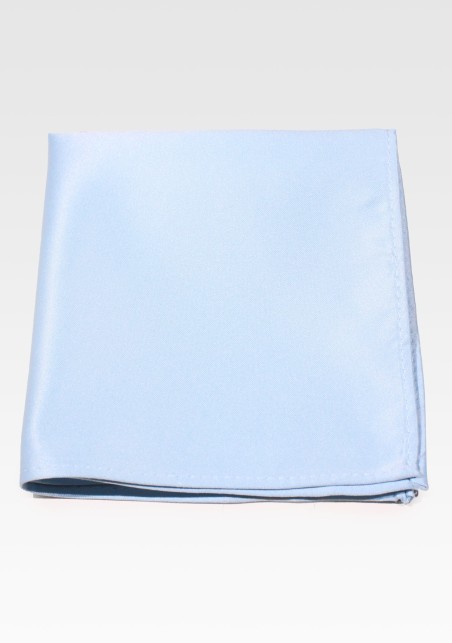 Solid Pocket Hanky in Ice Blue