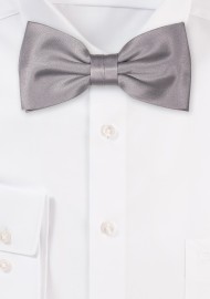 Shiny Sterling Satin Bowtie